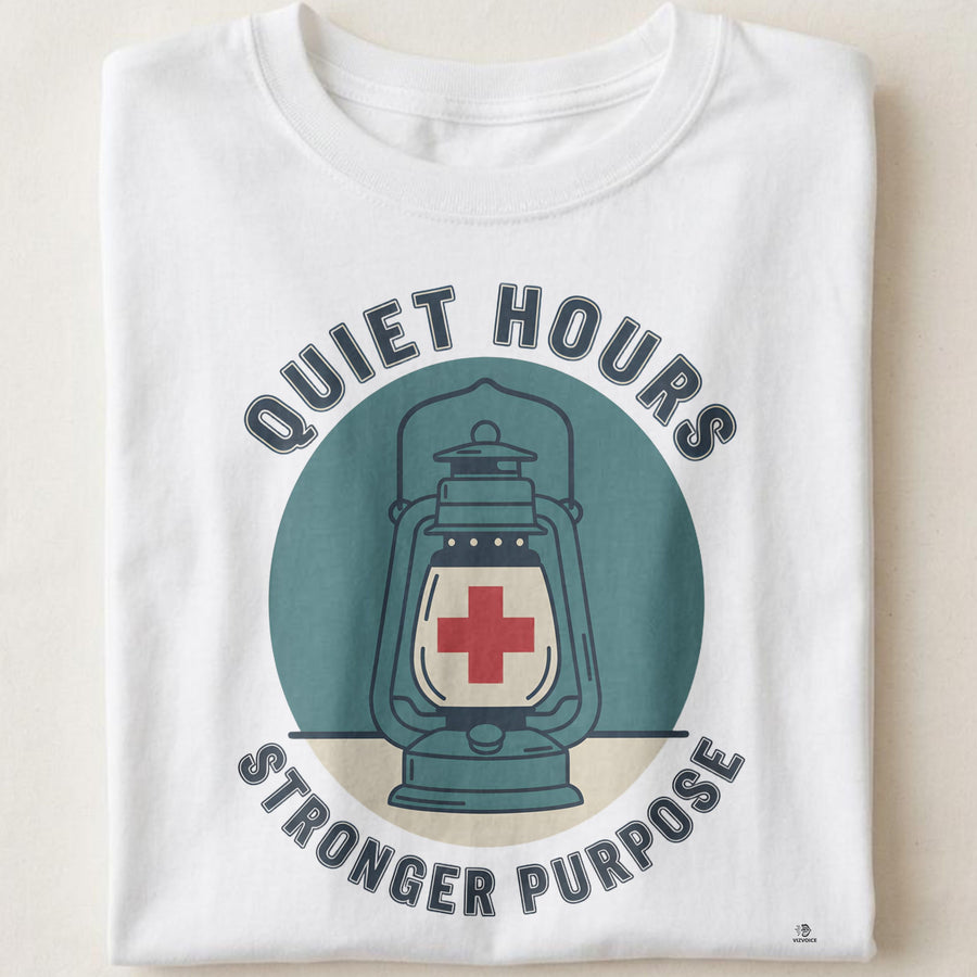 QUIET HOURS STRONGER PURPOSE | Funny Night Shift Nurse T-shirt