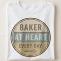 BAKER AT HEART EVERY DAY | Charming Baking T-Shirt - close up