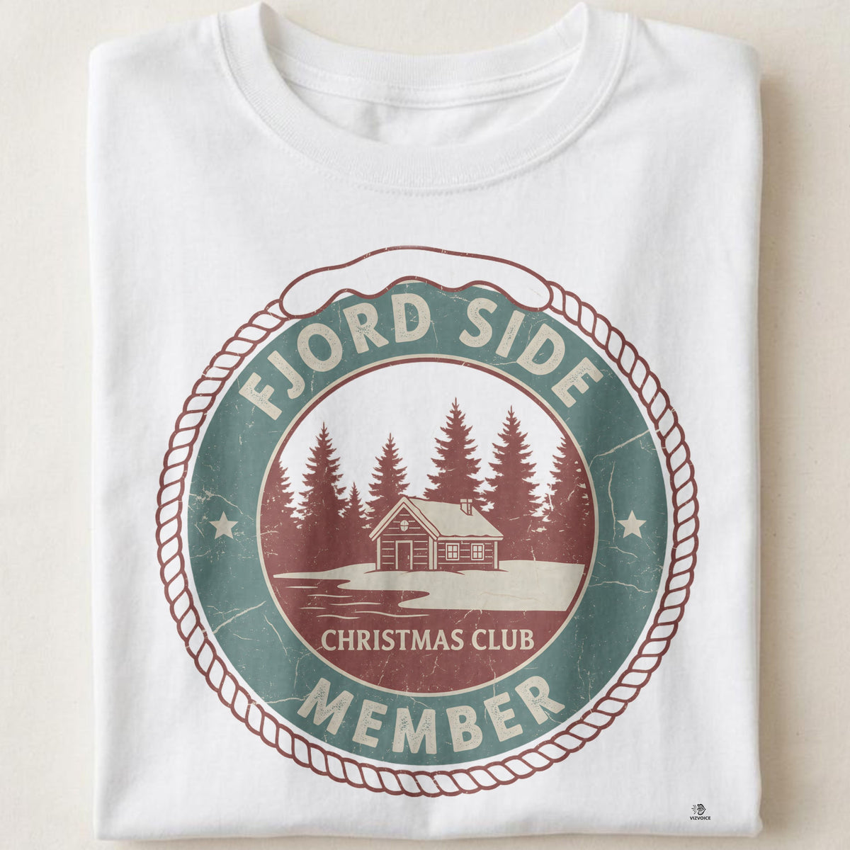 FJORD SIDE CHRISTMAS CLUB MEMBER | Cozy Scandinavian T-Shirt