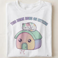 THIS HOME RUNS ON KITTENS | Cozy Kitten T-Shirt - close up