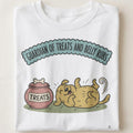 GUARDIAN OF TREATS AND BELLY RUBS | Funny Dog Dad T-Shirt - close up