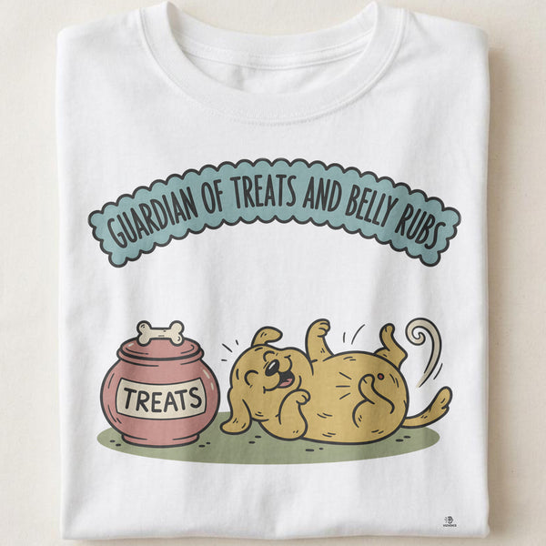 GUARDIAN OF TREATS AND BELLY RUBS | Funny Dog Dad T-Shirt