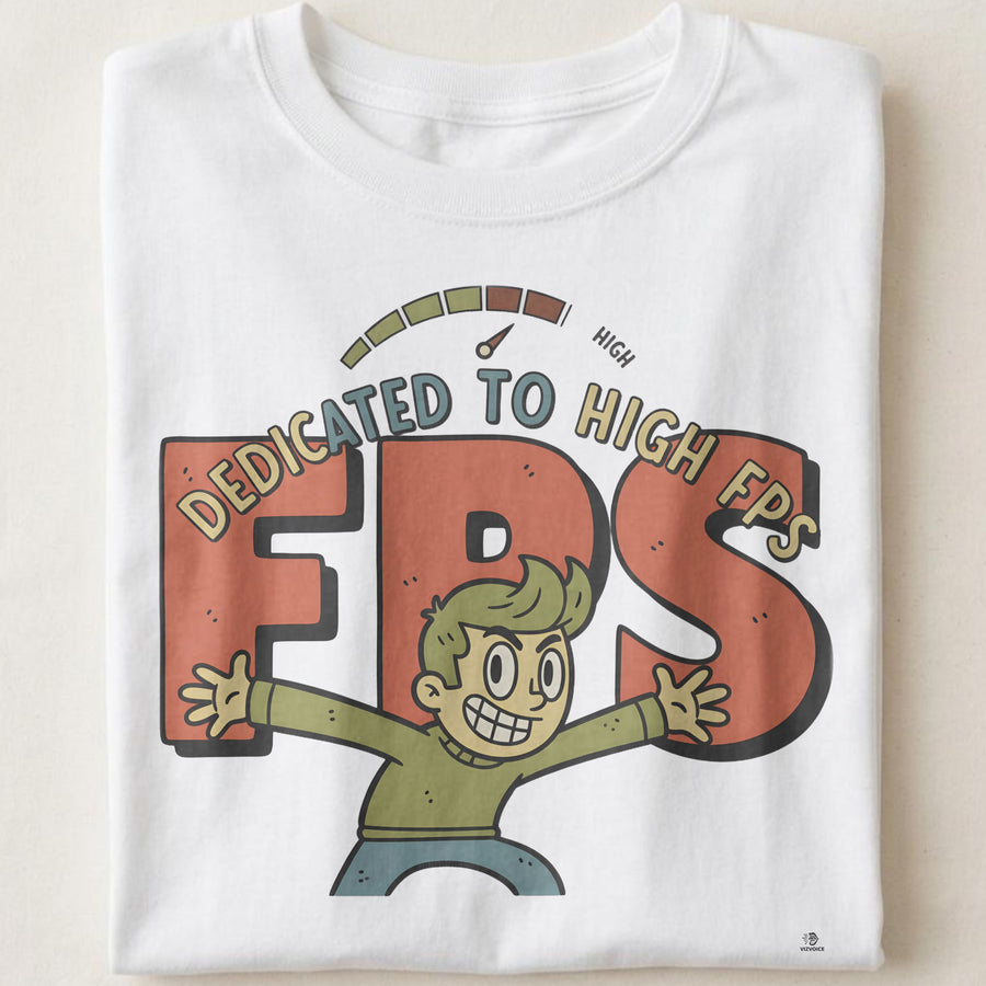 DEDICATED TO HIGH FPS | Funny PC Gamer T-Shirt