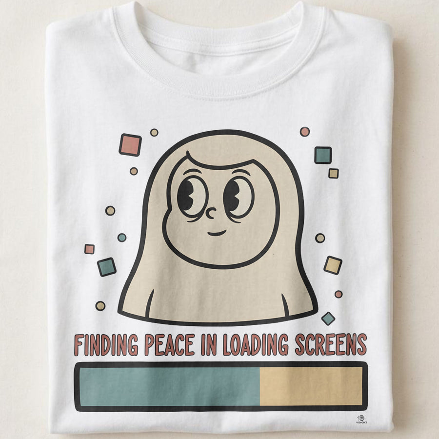 FINDING PEACE IN LOADING SCREENS | Comfy Gamer T-Shirt