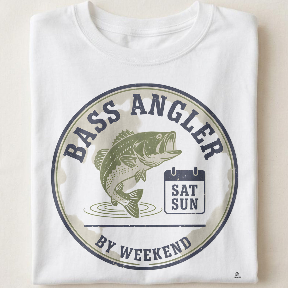 BASS ANGLER BY WEEKEND | Funny Bass Fishing T-Shirt