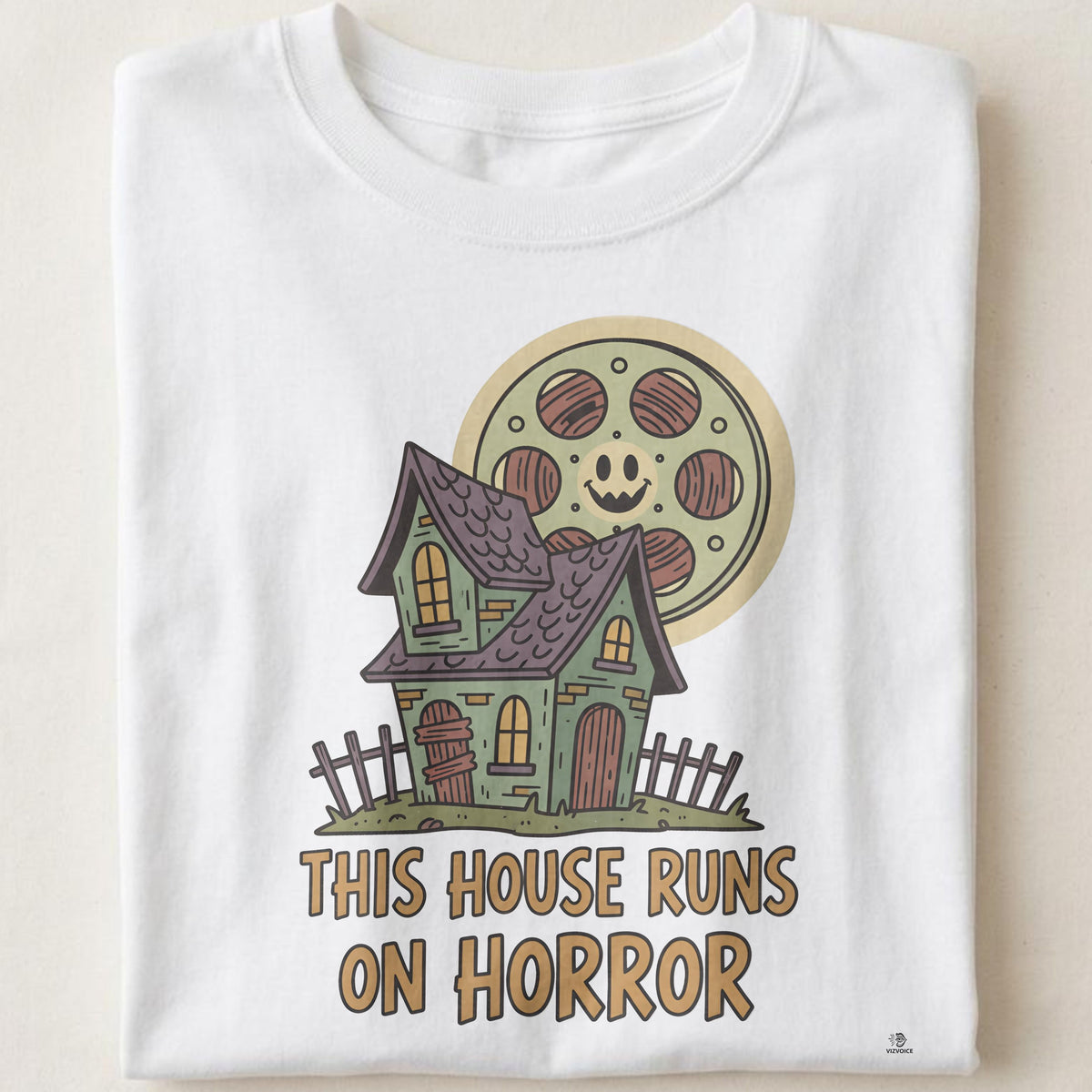 THIS HOUSE RUNS ON HORROR | Funny Horror Movie Lover T-shirt