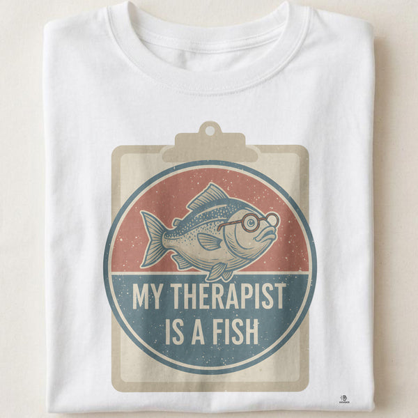 MY THERAPIST IS A FISH | Funny Fishing T-shirt