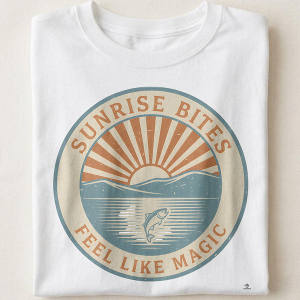 SUNRISE BITES FEEL LIKE MAGIC | Fun Fishing T-Shirt