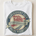 SUPERSPORT LIFE EVERY WEEKEND | Fun Motorcycle T-Shirt - close up