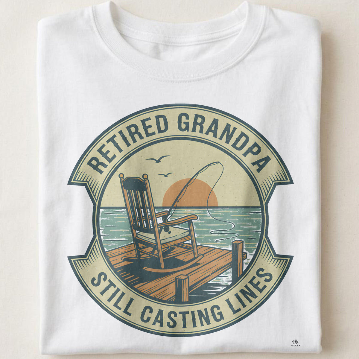 RETIRED GRANDPA STILL CASTING LINES | Funny Fishing T-Shirt