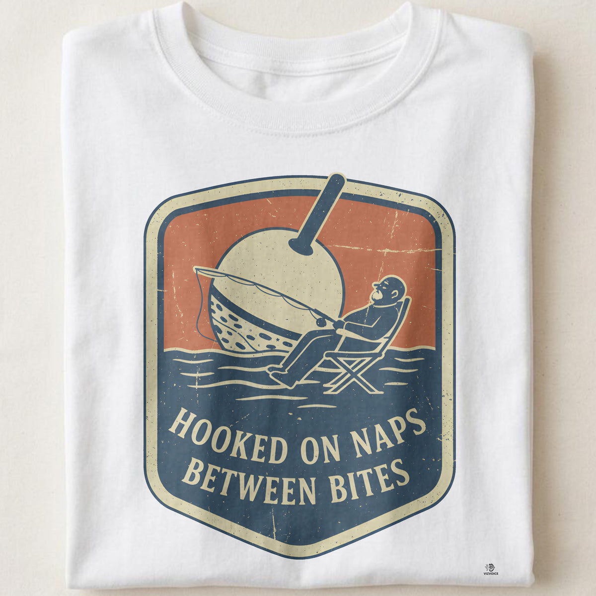 HOOKED ON NAPS BETWEEN BITES | Funny Fishing Grandpa T-Shirt