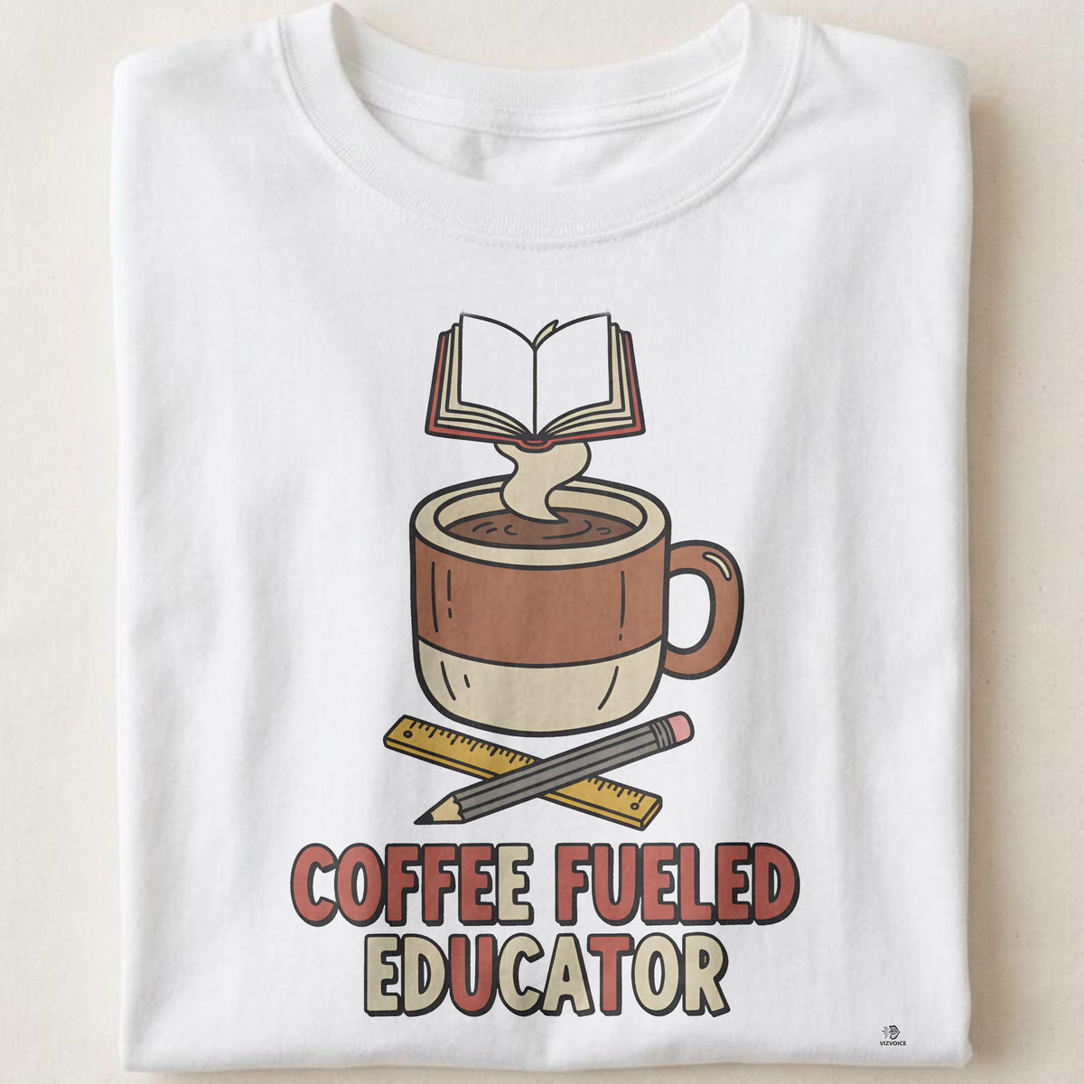 COFFEE FUELED EDUCATOR | Funny Teacher T-Shirt
