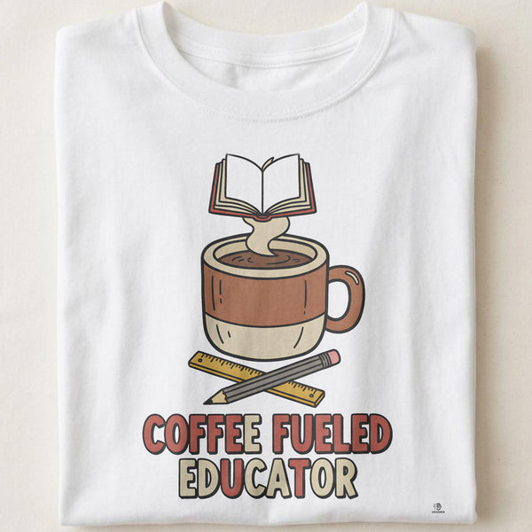 COFFEE FUELED EDUCATOR | Funny Teacher T-Shirt