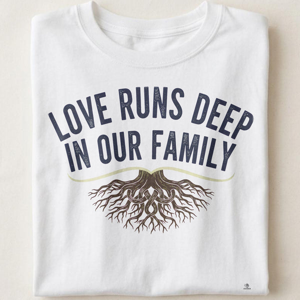 LOVE RUNS DEEP IN OUR FAMILY | Great Grandparent T-Shirt