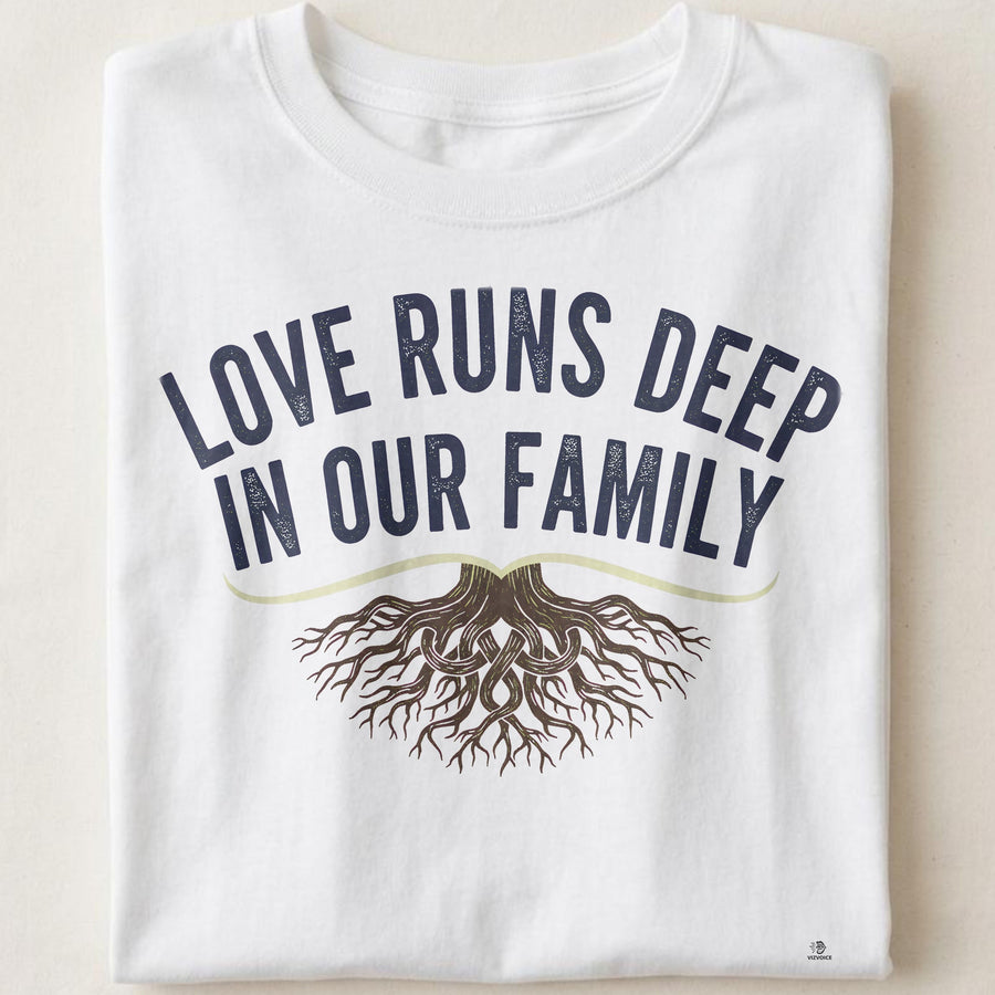 LOVE RUNS DEEP IN OUR FAMILY | Great Grandparent T-Shirt