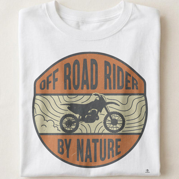 OFF ROAD RIDER BY NATURE | Humorous Motorcycle T-Shirt