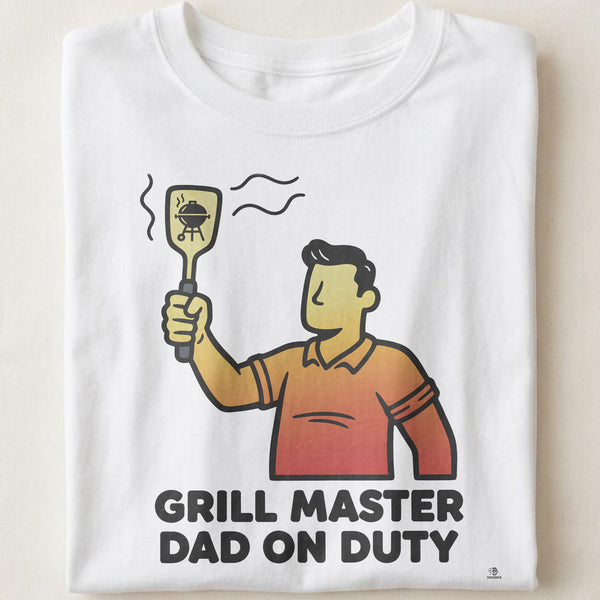 GRILL MASTER DAD ON DUTY | Humorous T-shirt for Dads