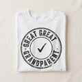 GREAT GRANDPARENT | Humorous Great Grandparent T-Shirt - close up