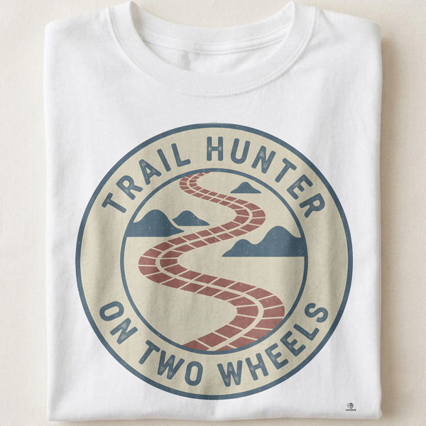 TRAIL HUNTER ON TWO WHEELS | Humorous Motorcycle T-Shirt