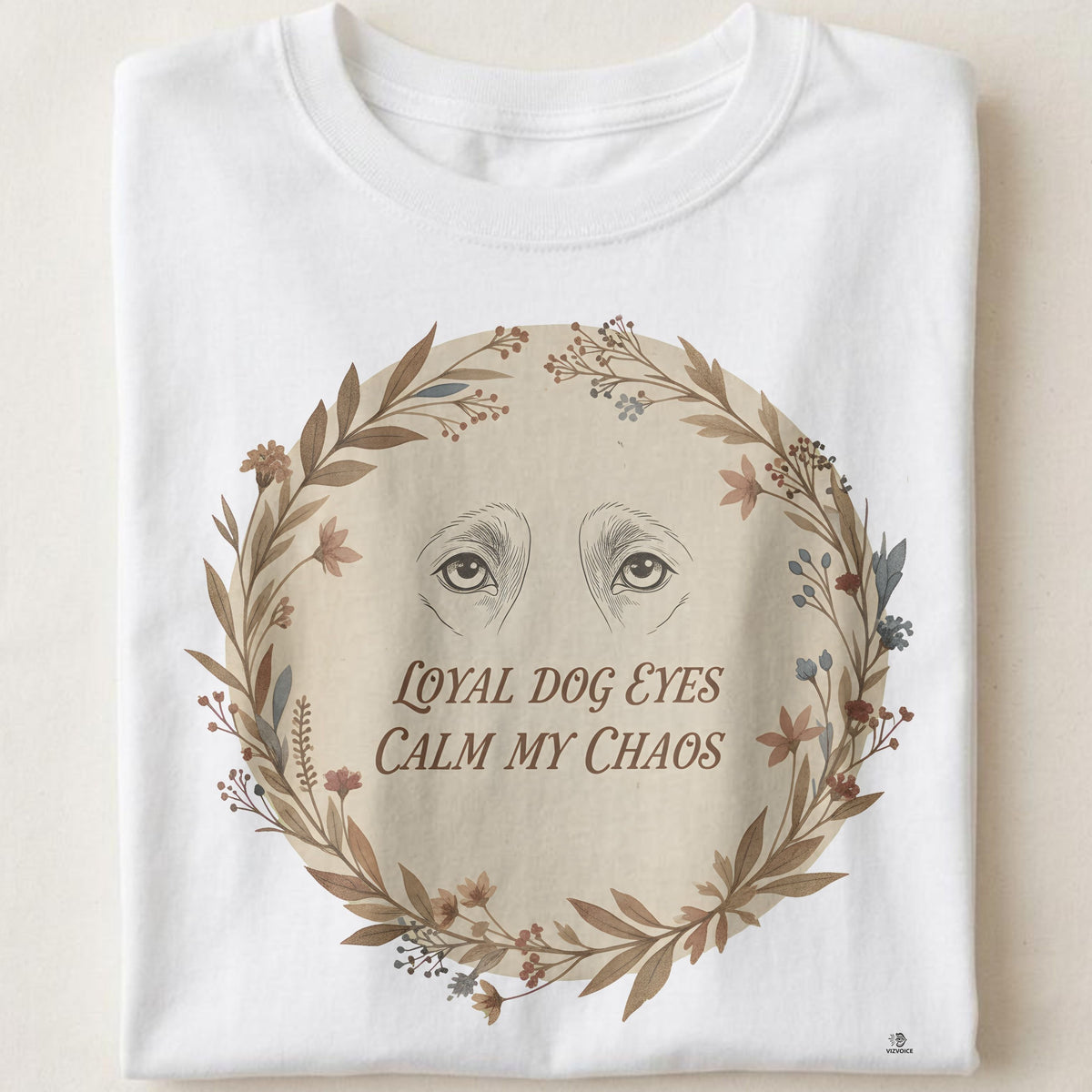 LOYAL DOG EYES CALM MY CHAOS | Funny German Shepherd T-Shirt