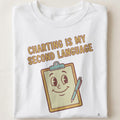 CHARTING IS MY SECOND LANGUAGE | Funny ICU Nurse T-Shirt - close up