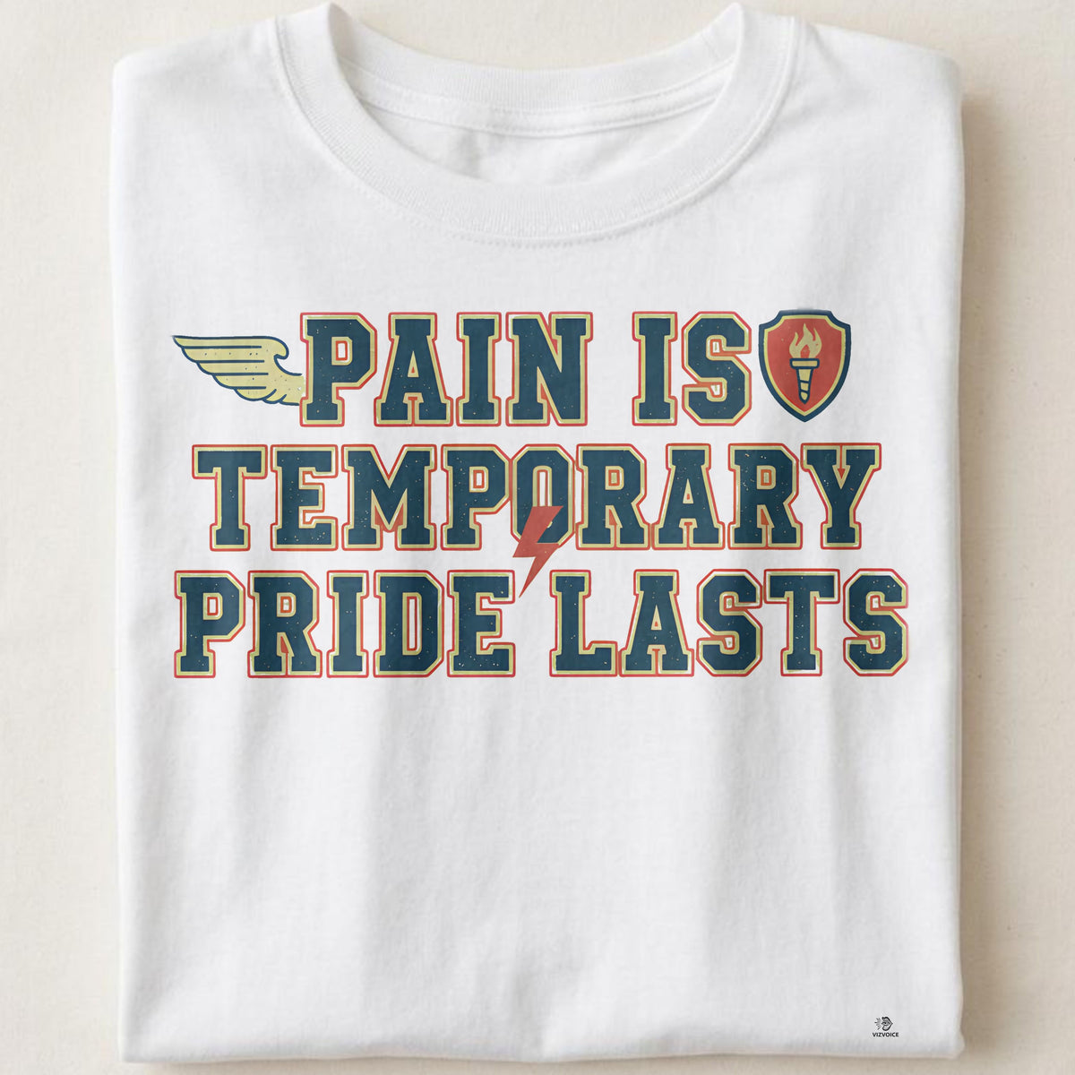 PAIN IS TEMPORARY PRIDE LASTS | Motivational Marathon Runner T-shirt