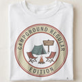 CAMPGROUND REGULAR NATIONAL PARKS EDITION | Fun Camping T-Shirt - close up