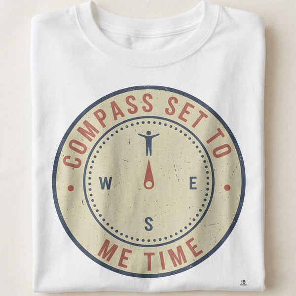 COMPASS SET TO ME TIME | Solo Hiking Life T-Shirt