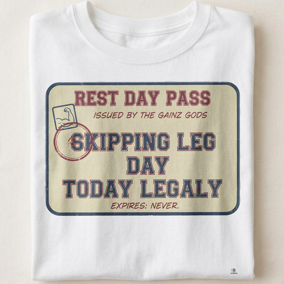 SKIPPING LEG DAY TODAY LEGALLY | Fun Fitness T-Shirt