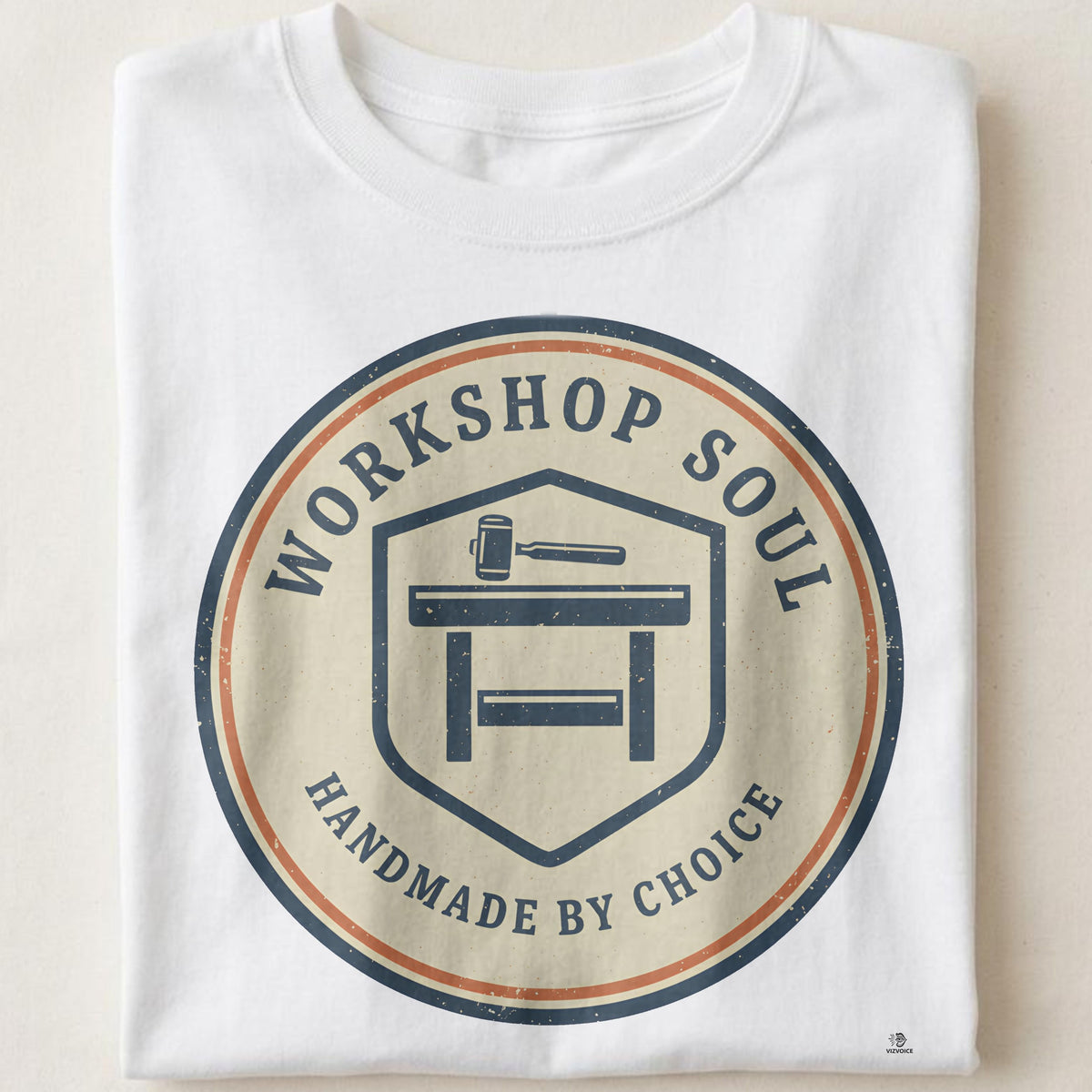 WORKSHOP SOUL HANDMADE BY CHOICE | Funny Woodworking T-Shirt