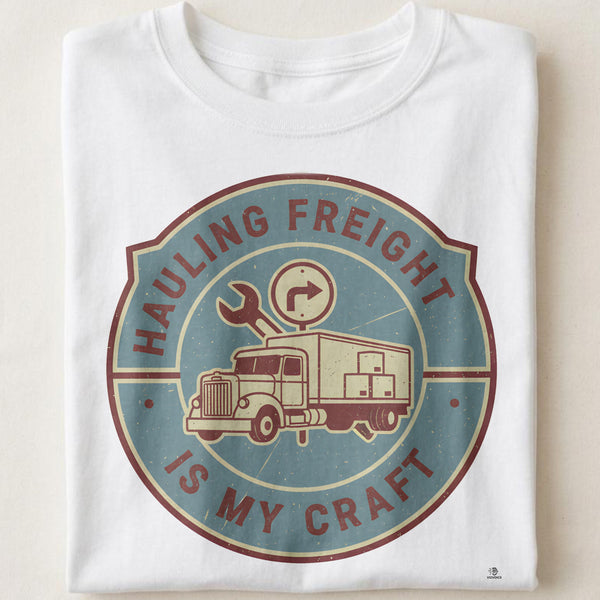 HAULING FREIGHT IS MY CRAFT | Humorous Truck Driver T-Shirt