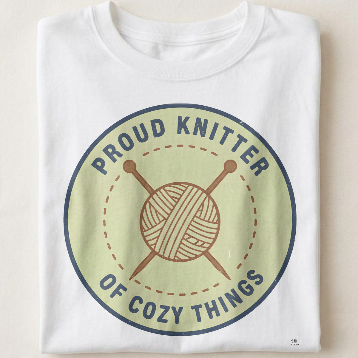 PROUD KNITTER OF COZY THINGS | Funny Knitting T-Shirt