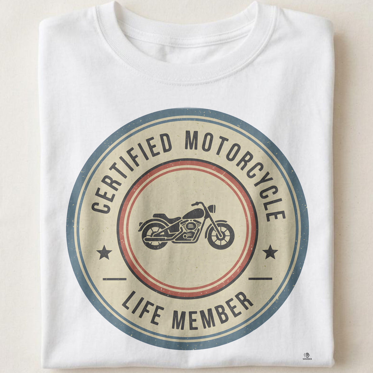 CERTIFIED MOTORCYCLE LIFE MEMBER | Humorous Motorcycle T-Shirt