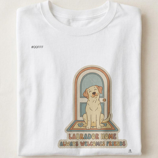 LABRADOR HOME ALWAYS WELCOMES FRIENDS | Fun Labrador Owner T-Shirt