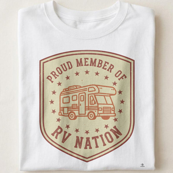 PROUD MEMBER OF RV NATION | Humorous Camping T-Shirt