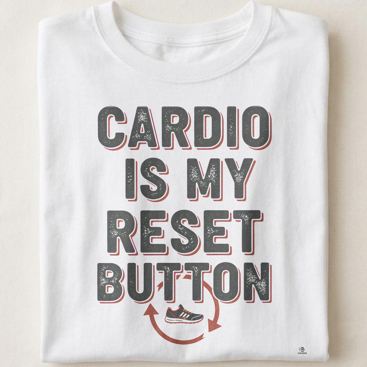 CARDIO IS MY RESET BUTTON | Motivational Fitness T-Shirt