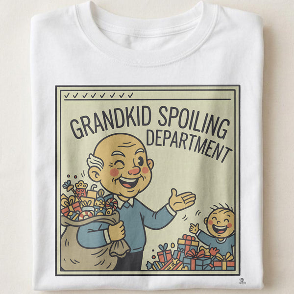 GRANDKID SPOILING DEPARTMENT | Fun T-Shirt for Grandparents