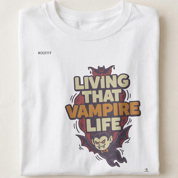 LIVING THAT VAMPIRE LIFE | Spooktacular Halloween T-shirt
