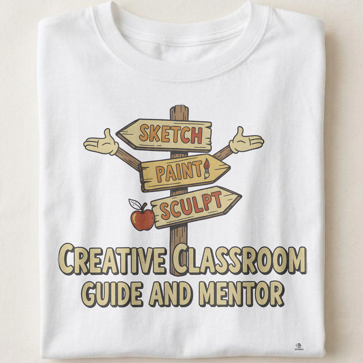 CREATIVE CLASSROOM GUIDE AND MENTOR | Fun Art Teacher T-Shirt