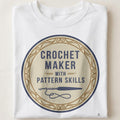 CROCHET MAKER WITH PATTERN SKILLS | Fun Crochet T-Shirt - close up