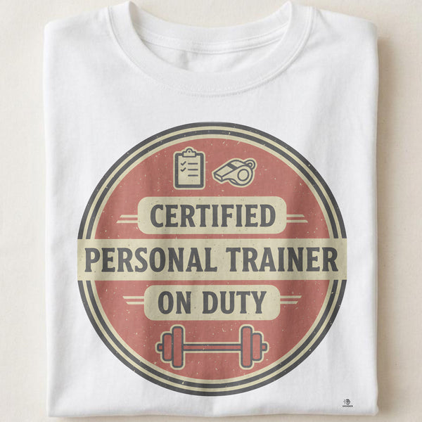 CERTIFIED PERSONAL TRAINER ON DUTY | Fun Fitness T-Shirt