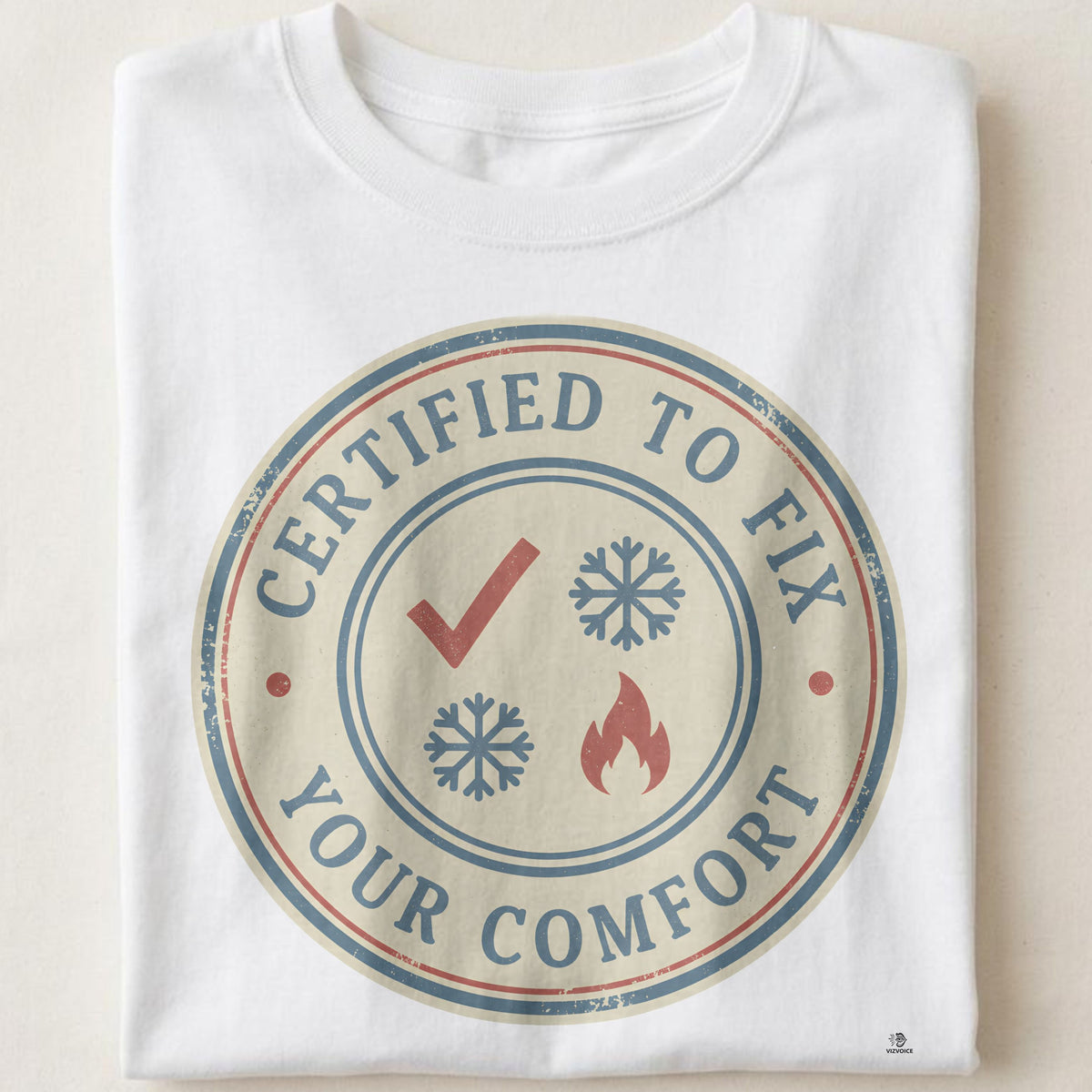 CERTIFIED TO FIX YOUR COMFORT | Funny HVAC Technician T-Shirt