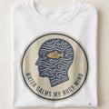 WATER CALMS MY BUSY MIND | Relaxing Fishing T-Shirt - close up