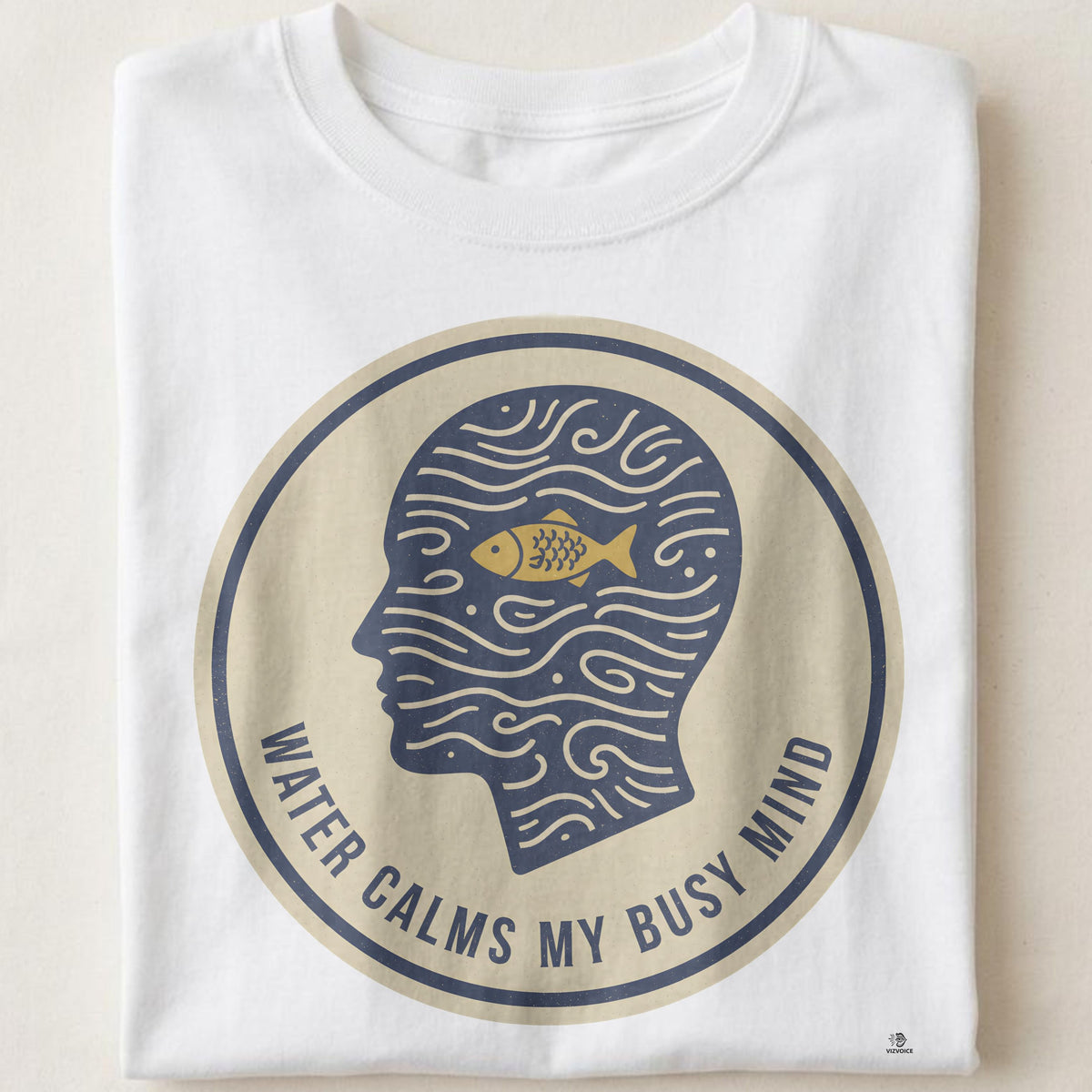 WATER CALMS MY BUSY MIND | Relaxing Fishing T-Shirt