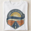 FREEDOM FEELS LIKE OPEN HIGHWAYS | Humorous Motorcycle T-Shirt - close up