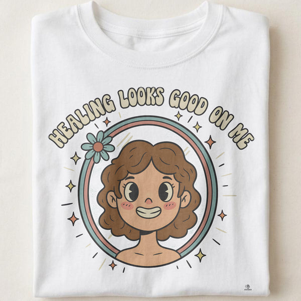 HEALING LOOKS GOOD ON ME | Birthday Self-Care T-shirt