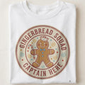 GINGERBREAD SQUAD CAPTAIN HERE | Cute Christmas T-Shirt - close up