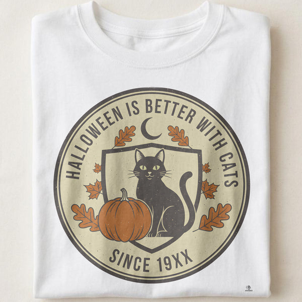 HALLOWEEN IS BETTER WITH CATS | Purrfectly Spooky T-Shirt