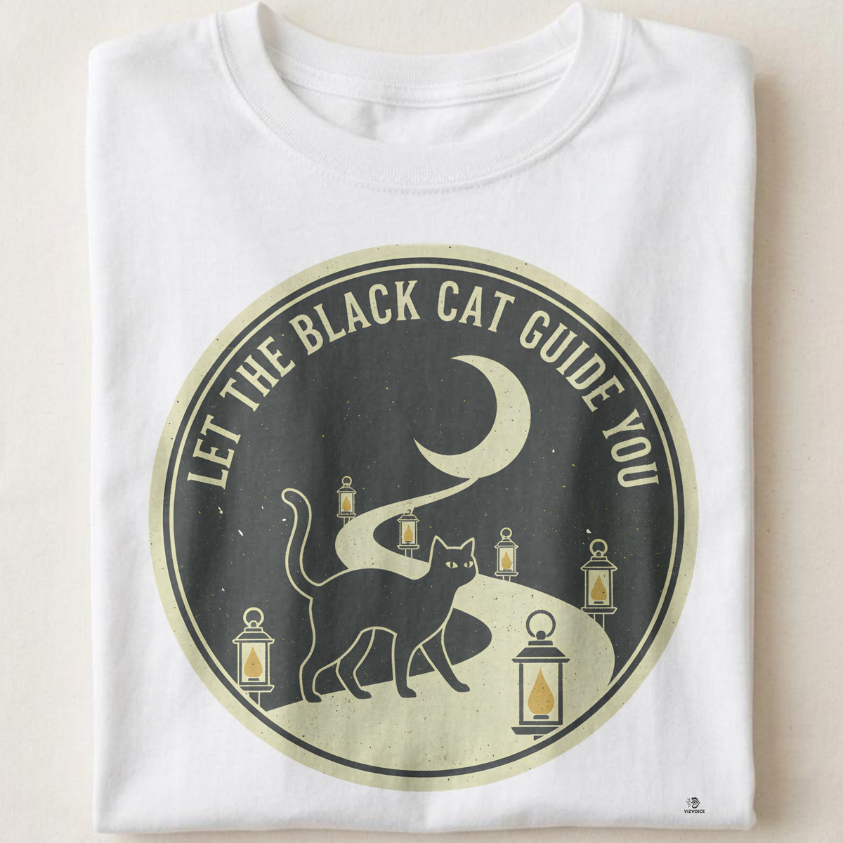 LET THE BLACK CAT GUIDE YOU | Magical Black Cat T-shirt