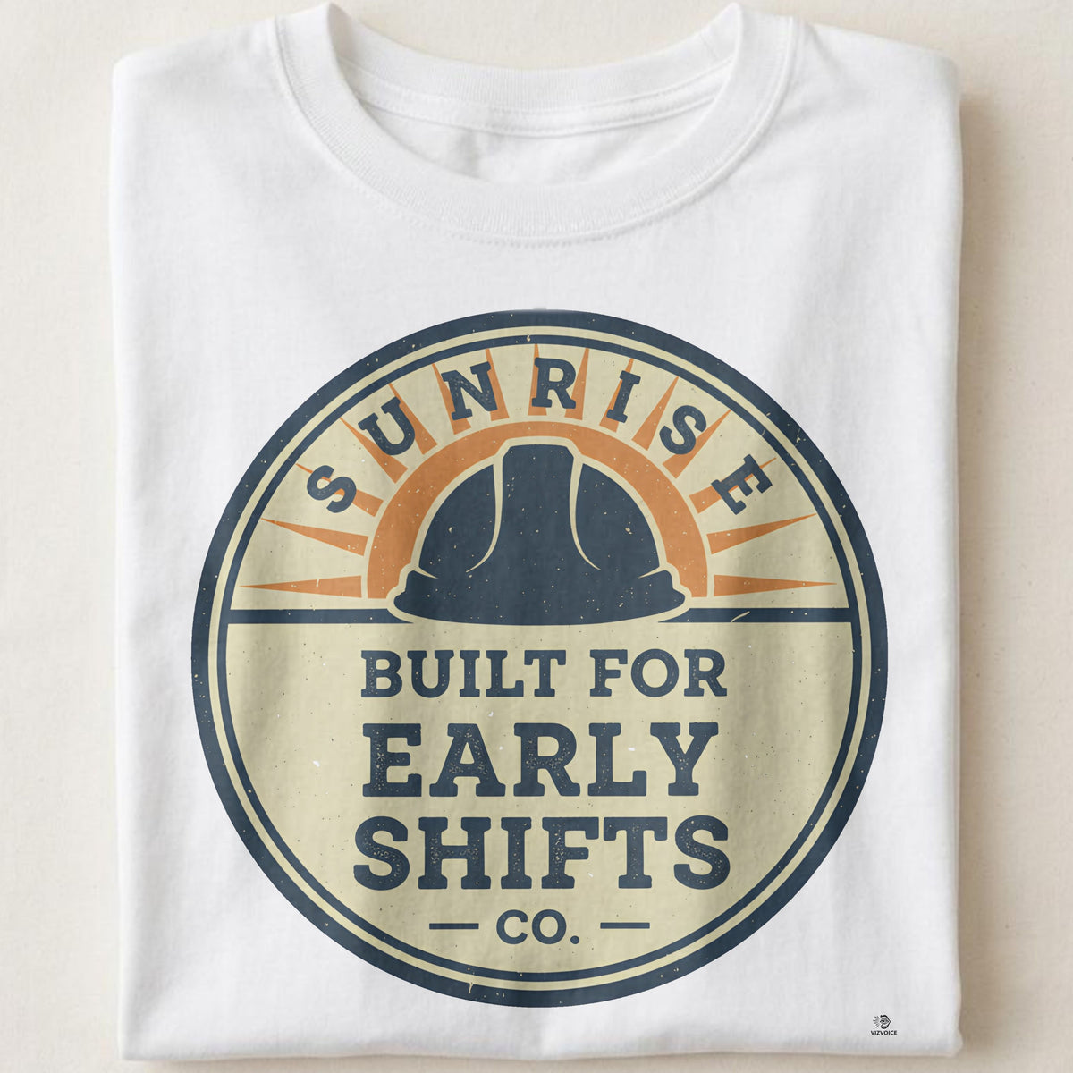 BUILT FOR EARLY SHIFTS | Fun Blue Collar T-Shirt